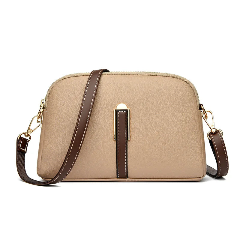 Bolsa Feminina Luxury Cowhide Crossbody Messenger Bag Premium