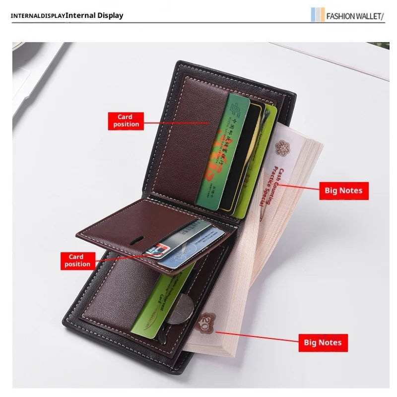 Carteira Masculina Couro Trançado Ultra Slim Multi Cartões Premium