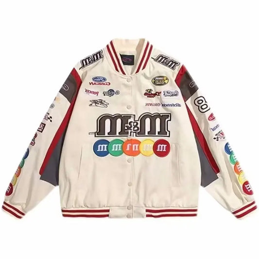 Jaqueta Varsity Premium Unissex Biker Streetwear