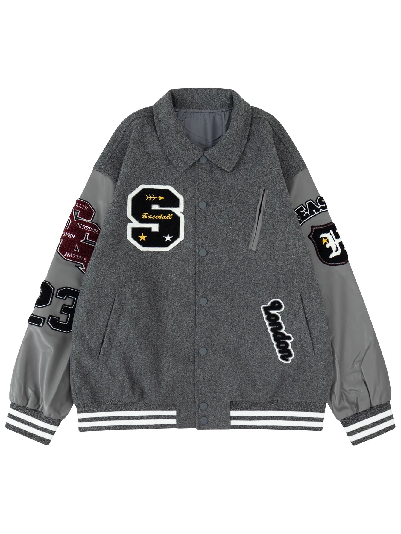 Jaqueta Varsity Premium Masculina College Streetwear