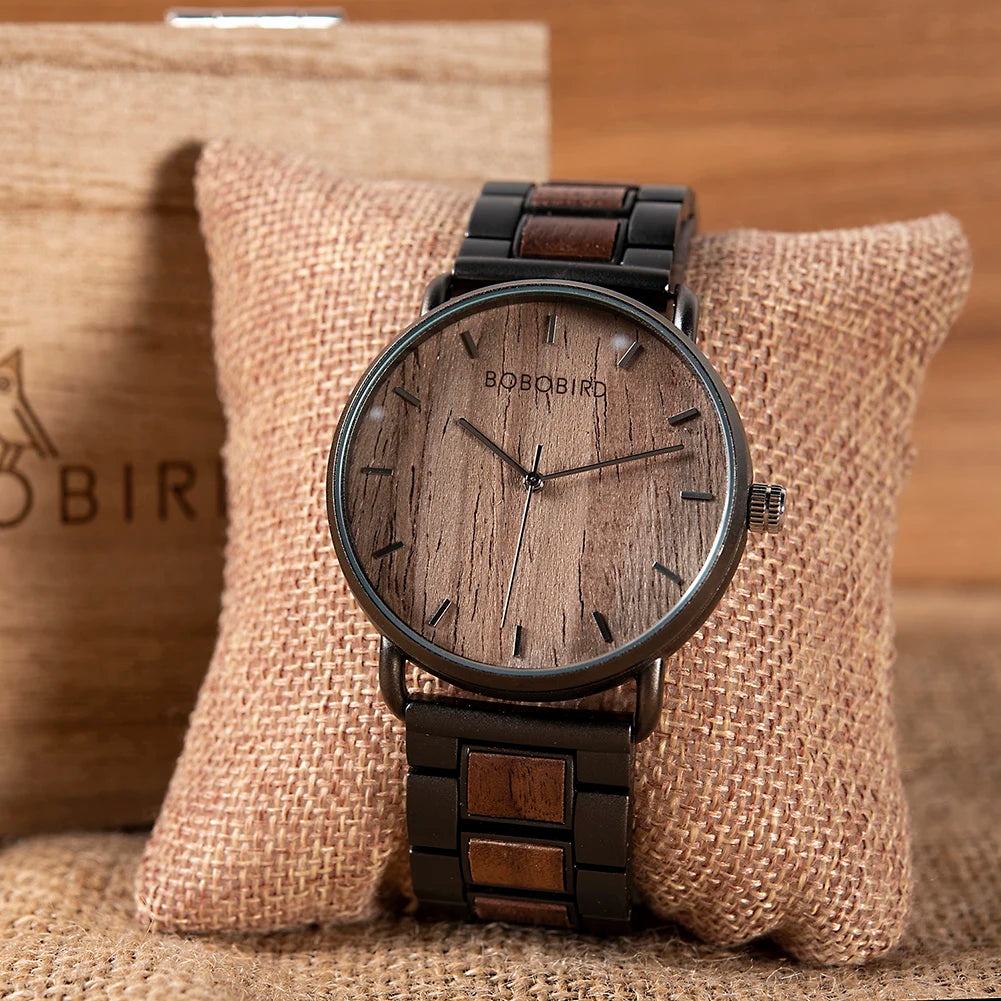 Relógio Masculino Wooden Luxury Premium BOBO BIRD