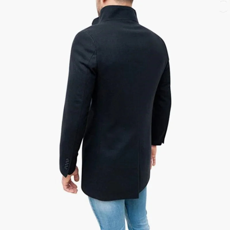 Sobretudo Masculino Elegante em Lã Premium