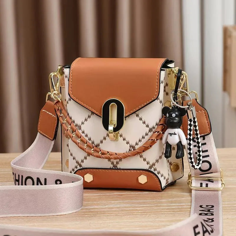 Bolsa Feminina Mini Square Crossbody Korean Style Premium Fashion