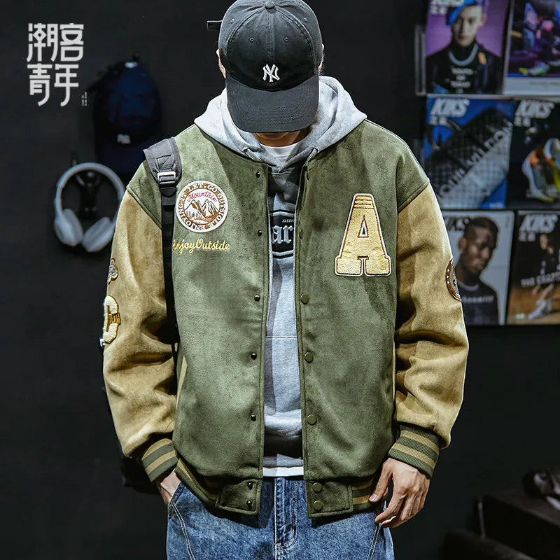 Jaqueta Bomber Premium Bordada Masculina High Street