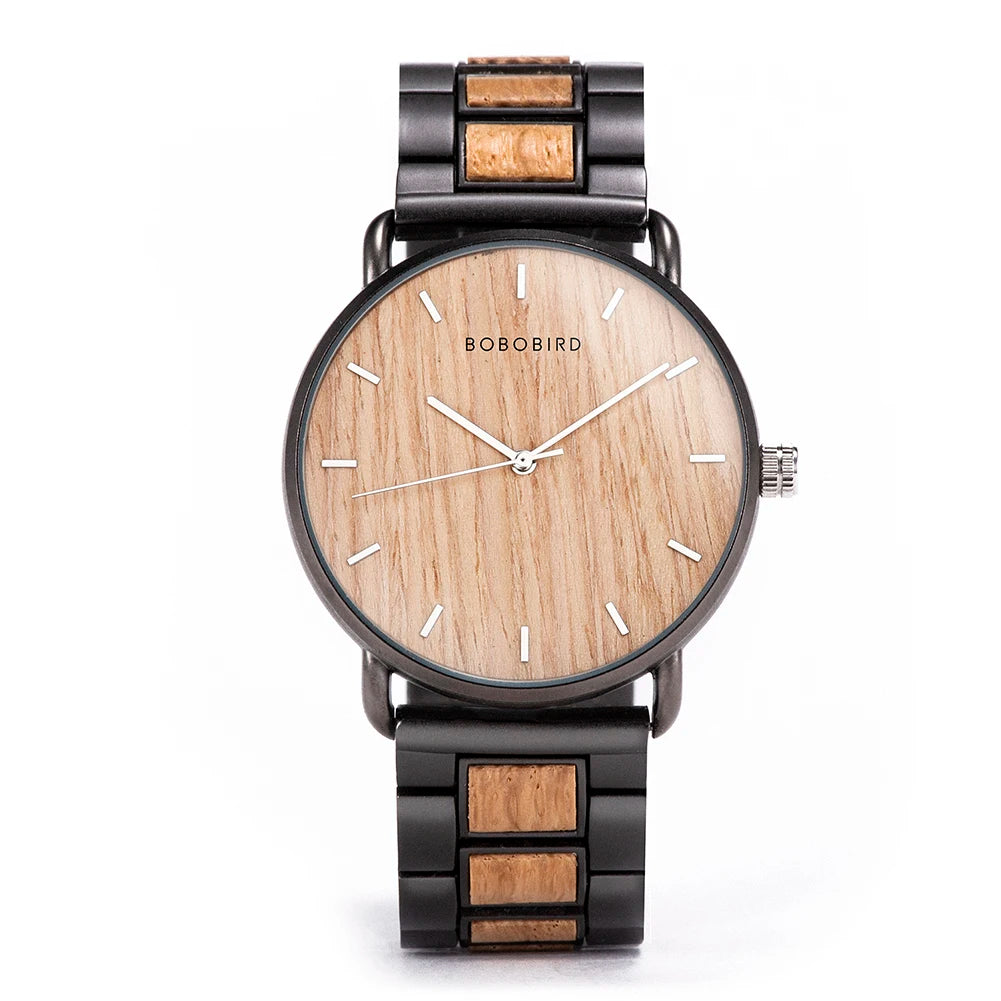 Relógio Masculino Wooden Luxury Premium BOBO BIRD