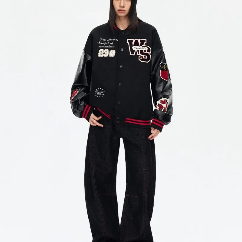 Jaqueta Varsity Premium Unissex Y2K Streetwear