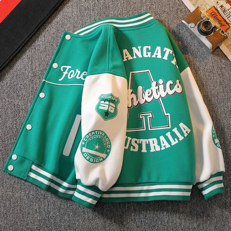 Jaqueta Varsity Infantil Premium Casual Streetwear