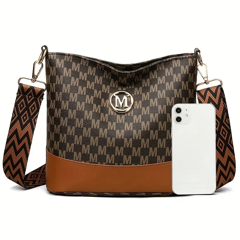 Bolsa Feminina Crossbody Letter Print Shoulder Bag Premium Fashion