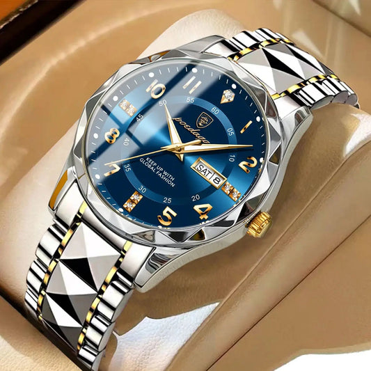 Relógio Masculino POEDAGAR Premium Luxury Sport em Aço Inoxidável