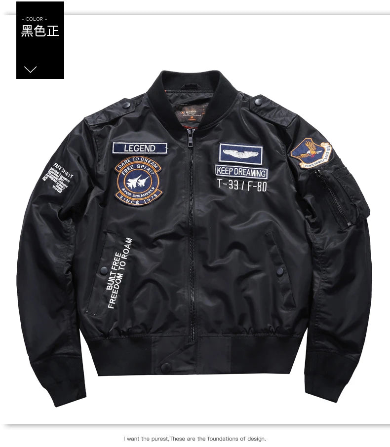 Jaqueta MA-1 Premium Masculina Military Streetwear