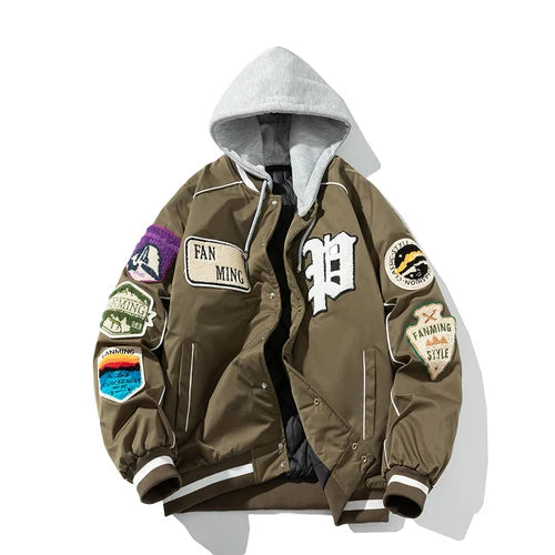Jaqueta Varsity Americana Premium Streetwear