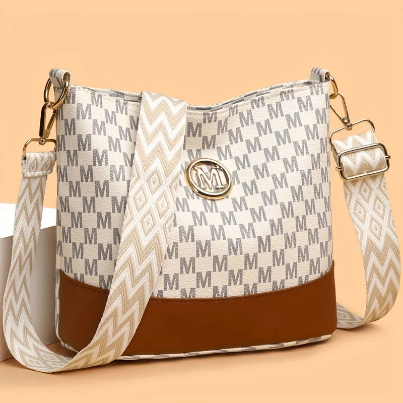 Bolsa Feminina Crossbody Letter Print Shoulder Bag Premium Fashion