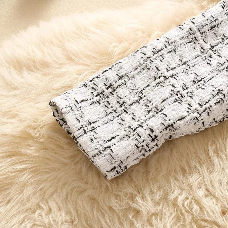 Jaqueta Feminina Tweed Elegante Premium