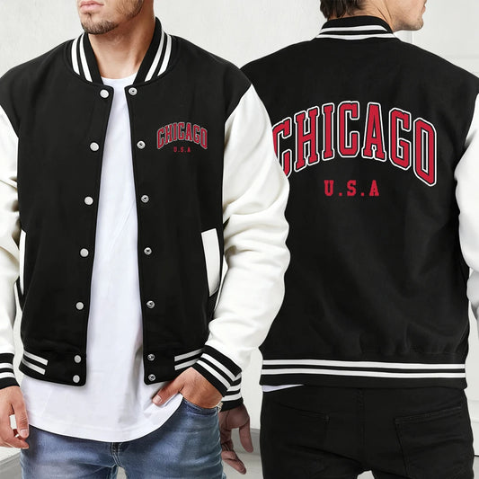 Jaqueta Varsity Premium Masculina European Streetwear