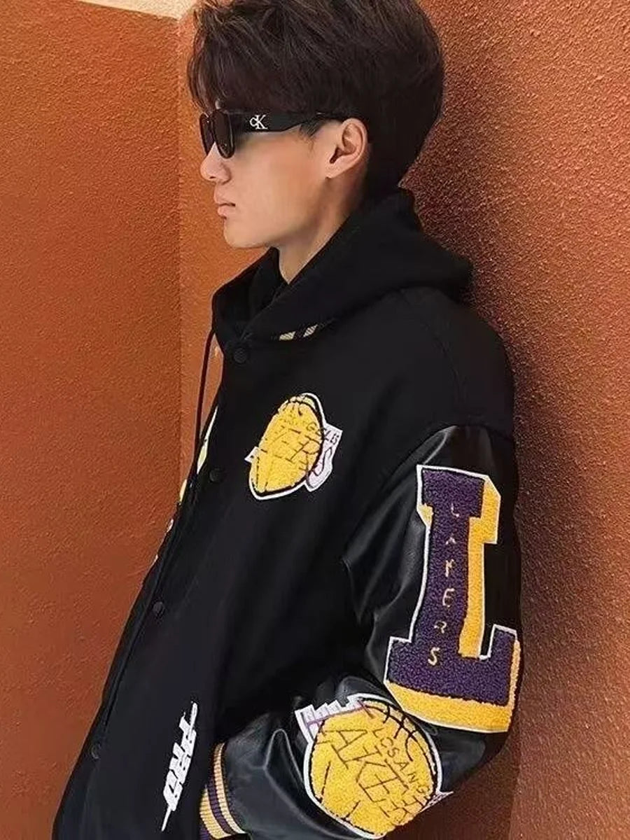 Jaqueta Varsity Premium Masculina Vintage Streetwear