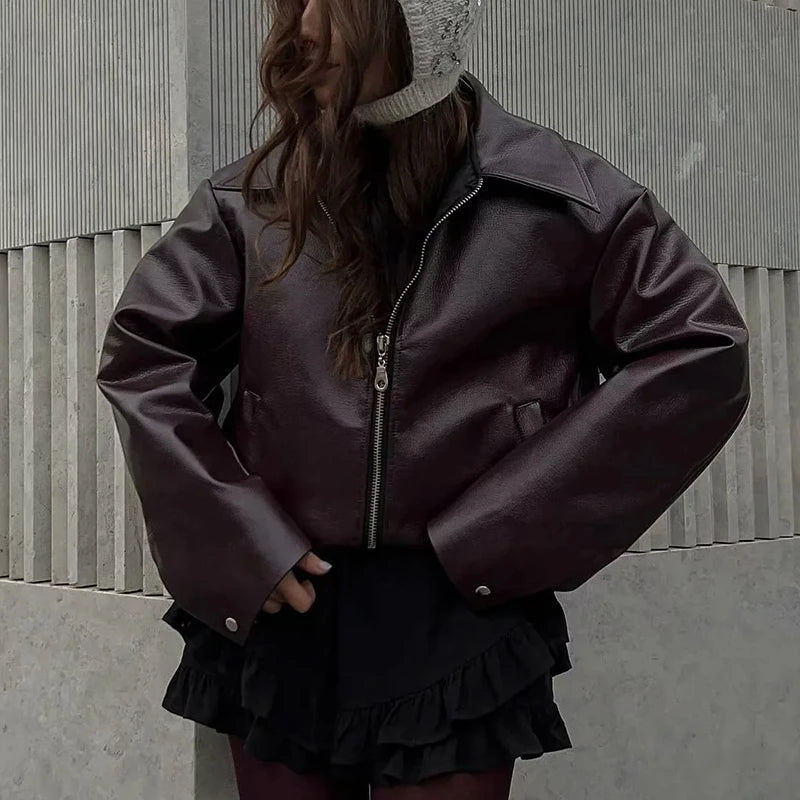 Jaqueta Feminina Biker Streetwear Premium