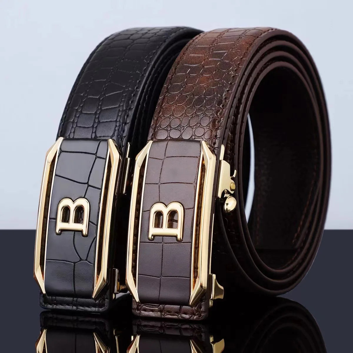 Cinto Masculino Luxury Premium Couro Business Casual