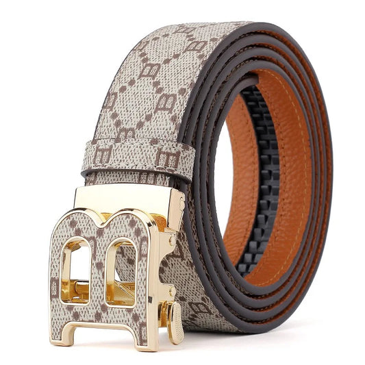 Cinto Masculino Luxury Premium Leather Designer Buckle