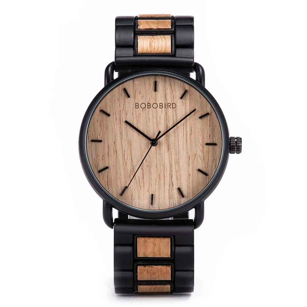 Relógio Masculino Wooden Luxury Premium BOBO BIRD