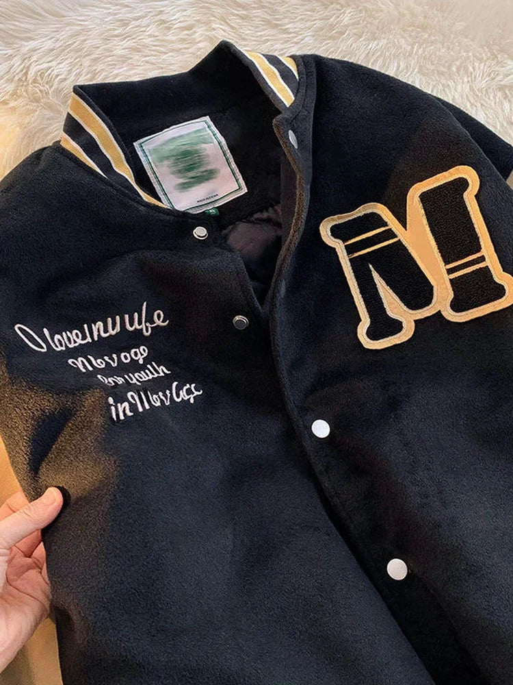 Jaqueta Varsity Premium Masculina Vintage Streetwear
