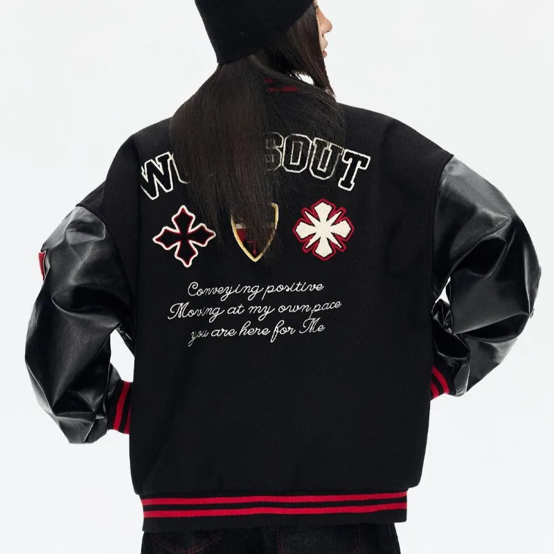 Jaqueta Varsity Premium Unissex Y2K Streetwear