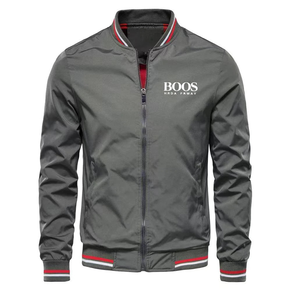 Jaqueta Bomber Masculina Slim Fit Preta Premium