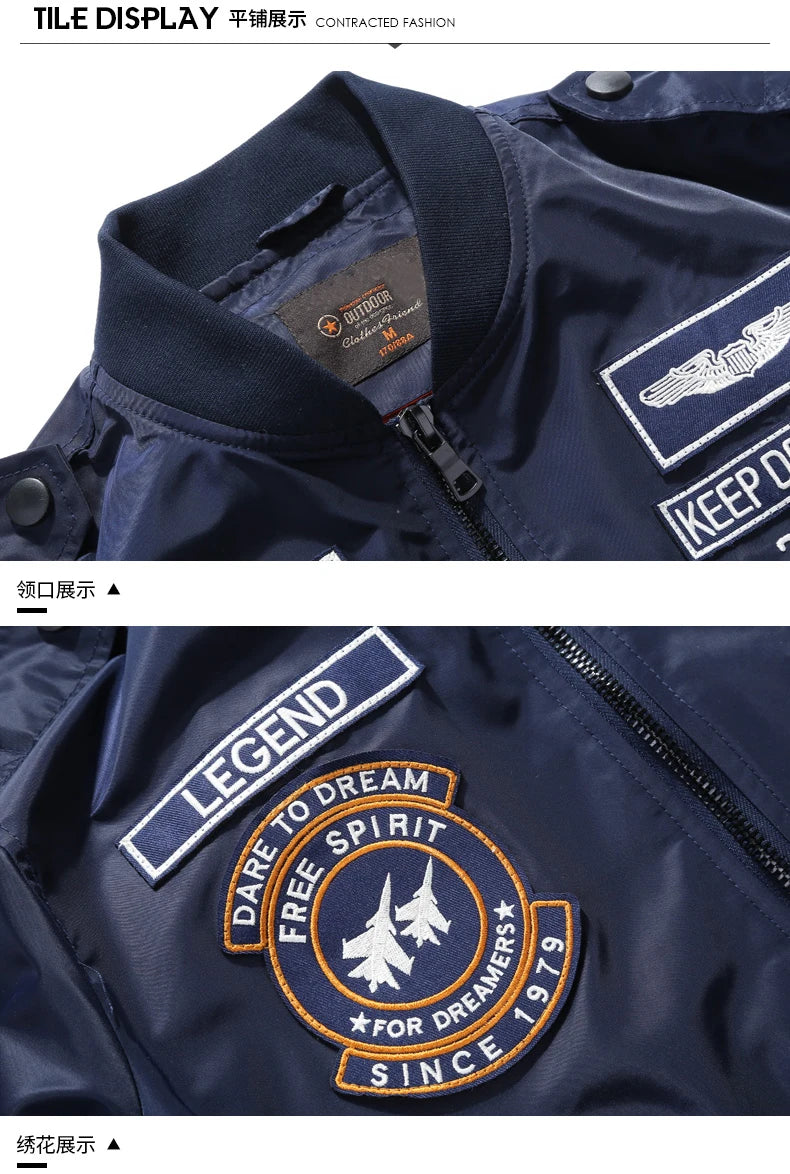 Jaqueta MA-1 Premium Masculina Military Streetwear