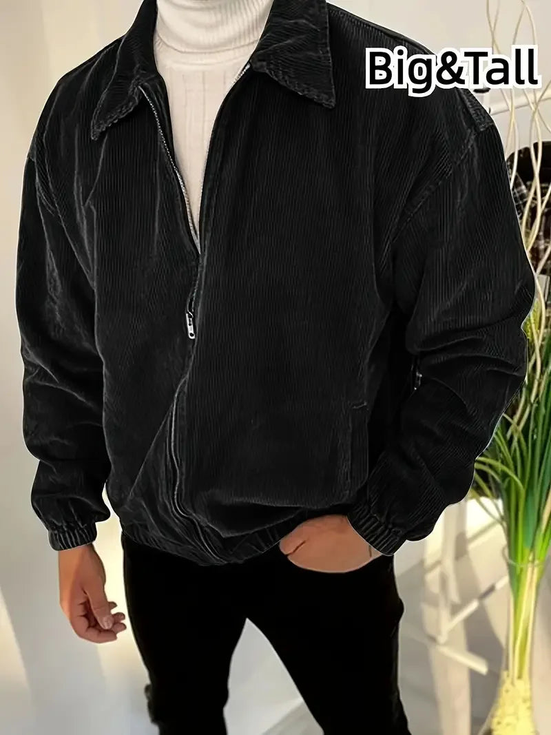 Jaqueta Masculina em Veludo Cotelê Casual Premium