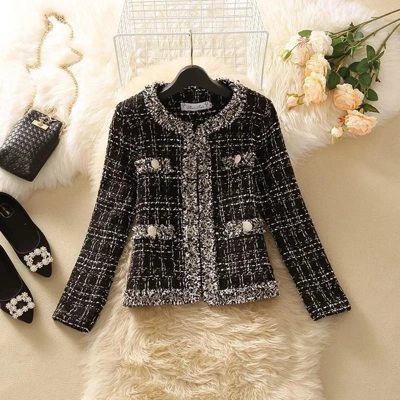 Jaqueta Feminina Tweed Elegante Premium