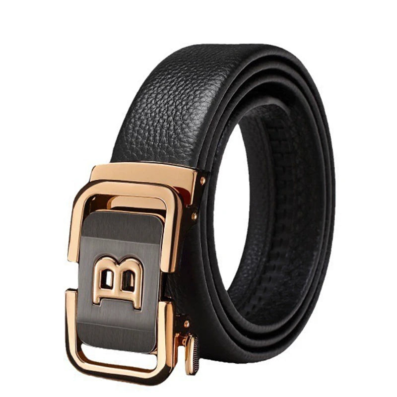 Cinto Masculino Business Luxury Premium Fivela Metal