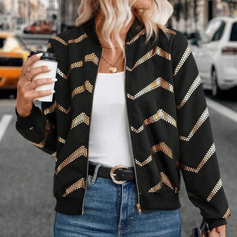 Jaqueta Bomber Feminina Preta Premium