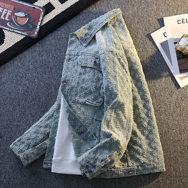 Jaqueta Jeans Premium Masculina Vintage Streetwear