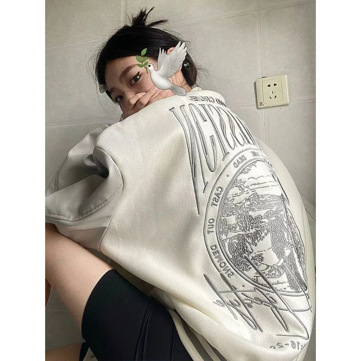 Jaqueta Varsity Premium Feminina College Streetwear
