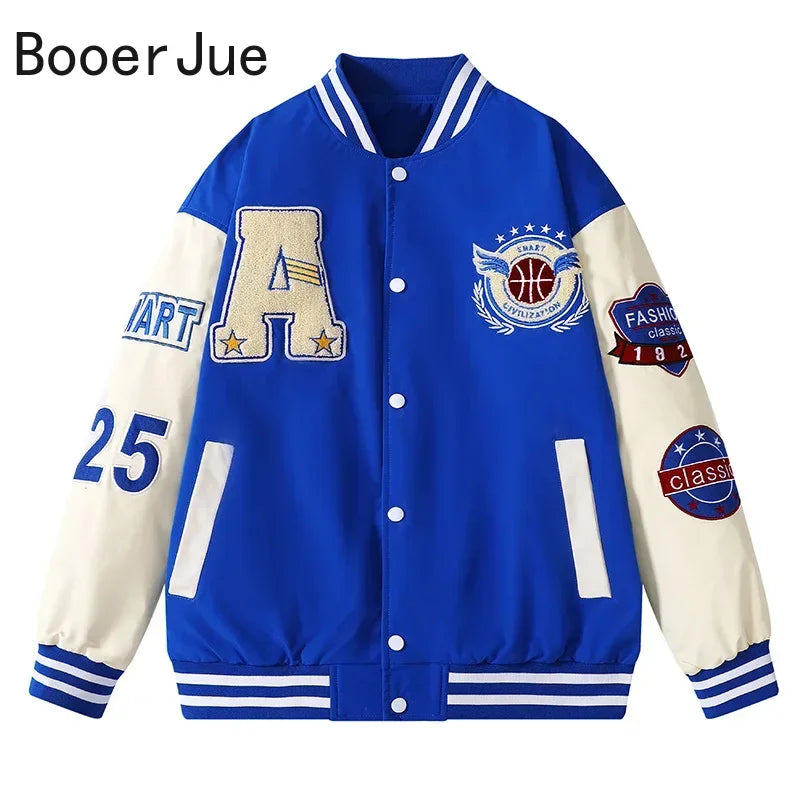 Jaqueta Varsity Premium Harajuku Masculina Streetwear