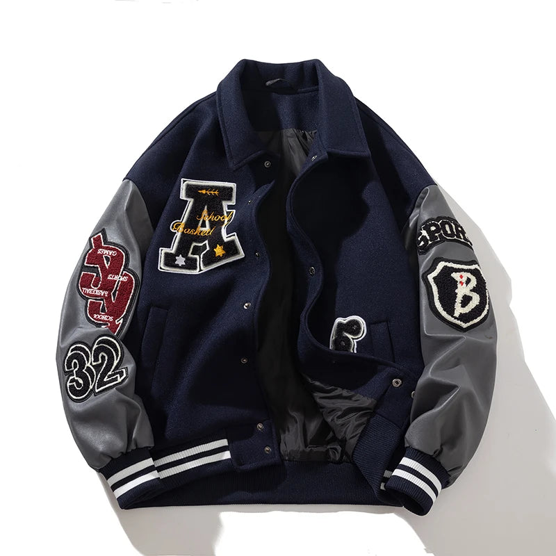 Jaqueta Varsity Premium Masculina Luxury Streetwear