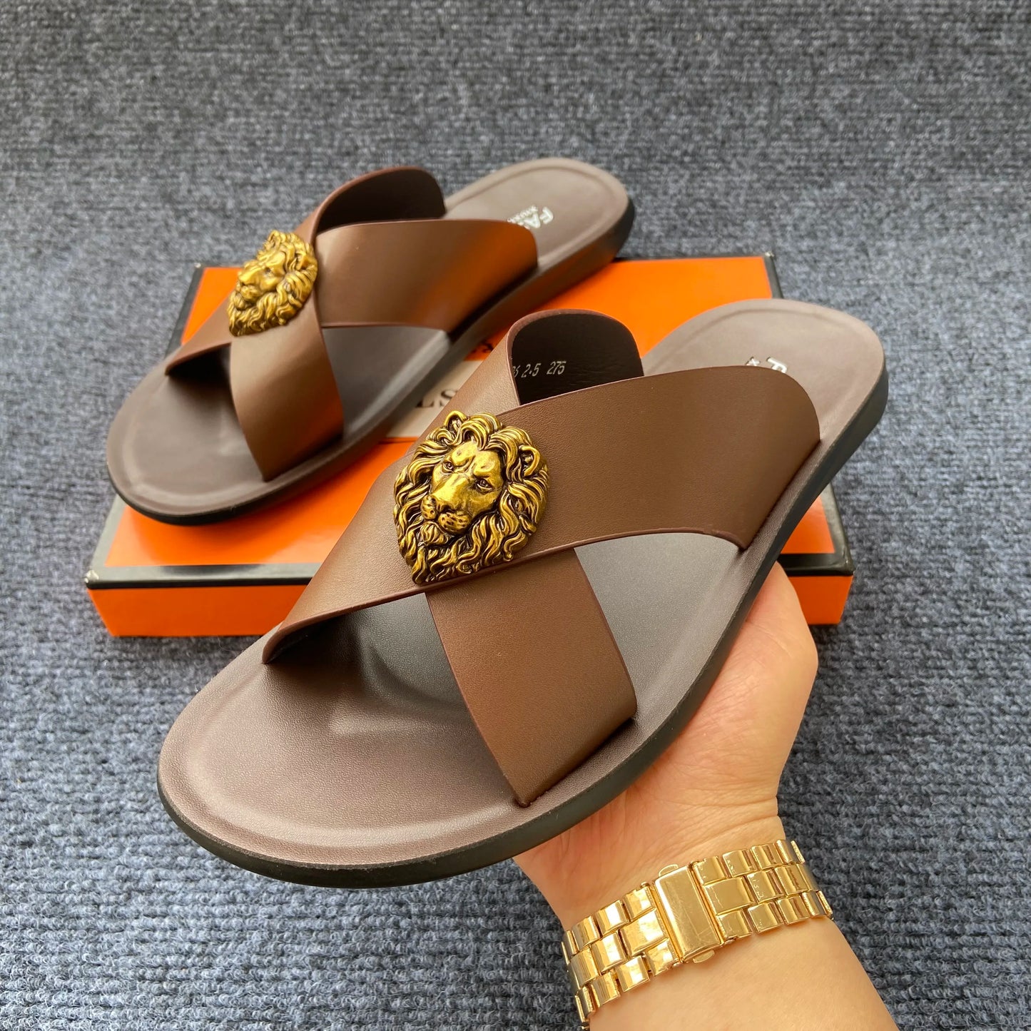 Sandália Masculina Business Leather Premium