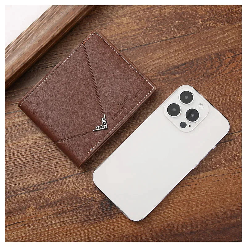 Carteira Masculina Slim Couro RFID Blocking Porta Cartões Premium