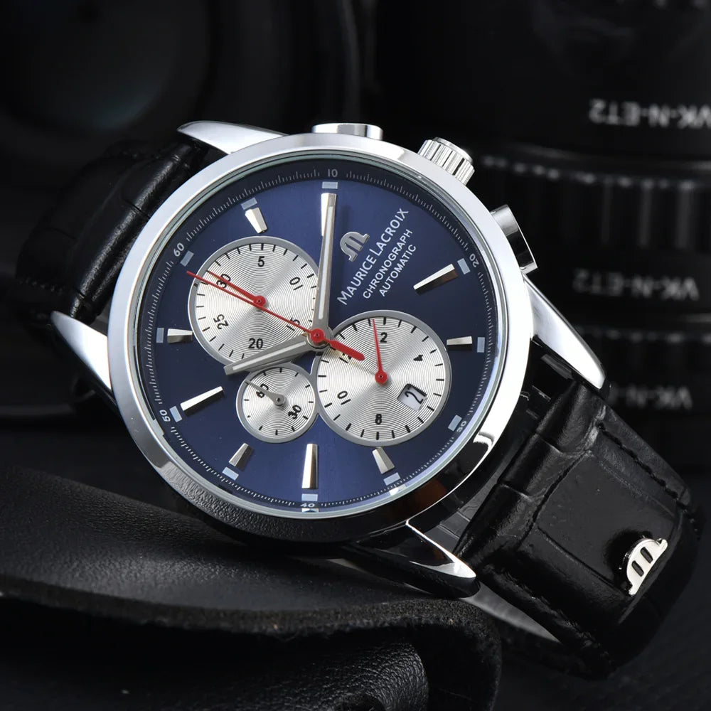 Relógio Masculino Luxury Chronograph Premium Business Sport