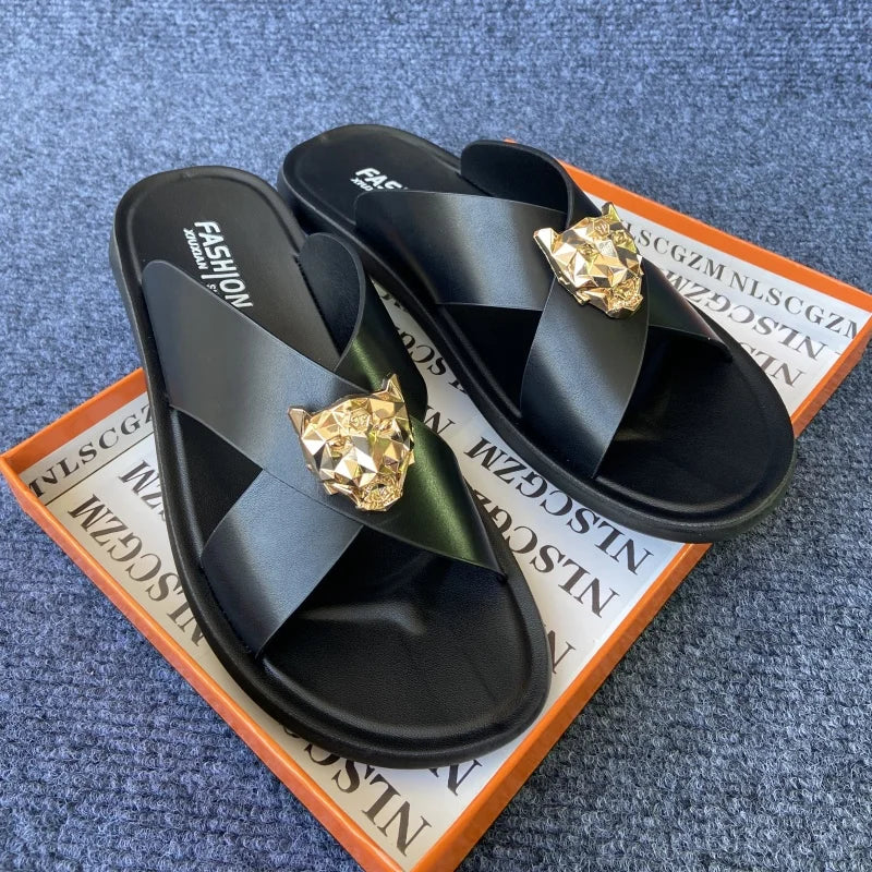 Sandália Masculina Business Leather Premium