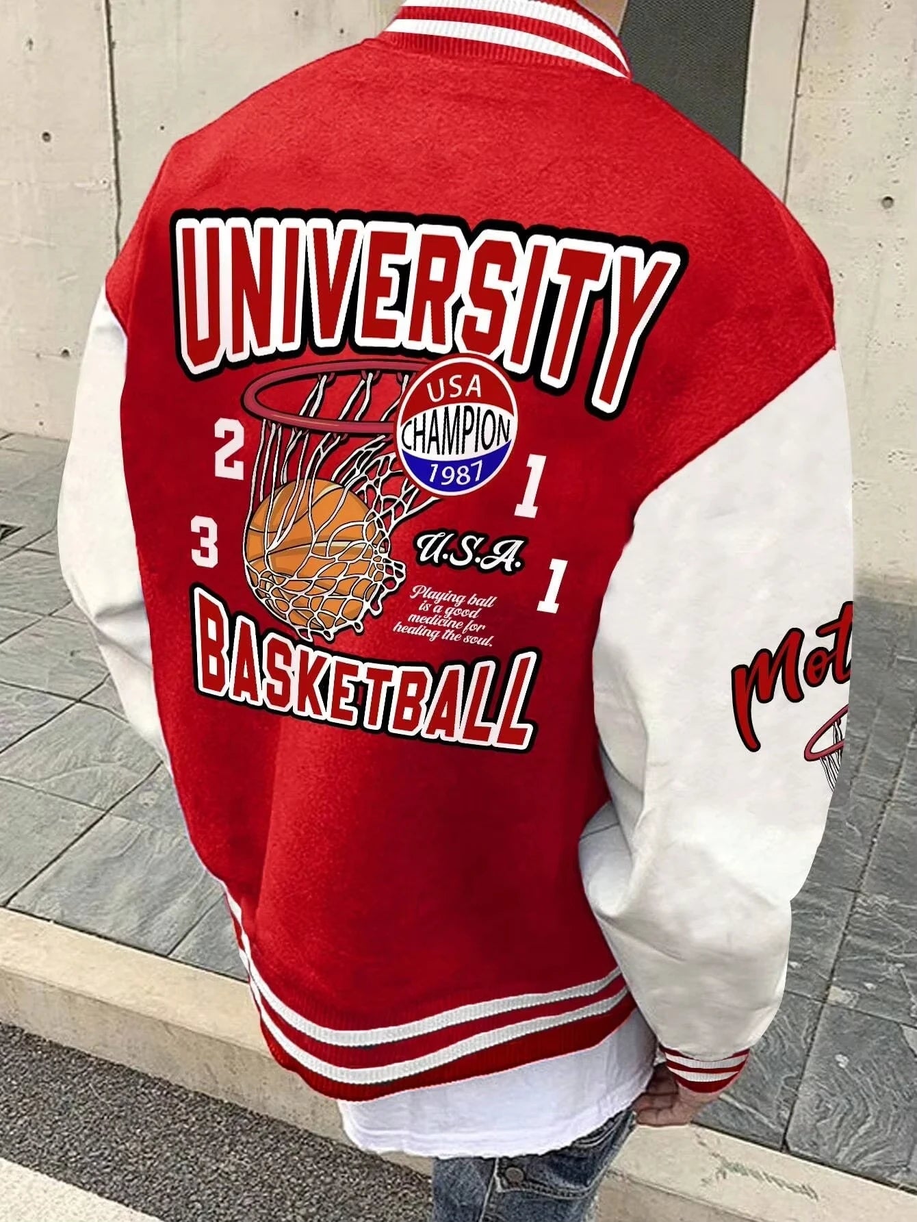 Jaqueta Varsity Oversized Premium Masculina Streetwear