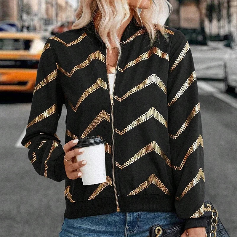 Jaqueta Bomber Feminina Preta Premium