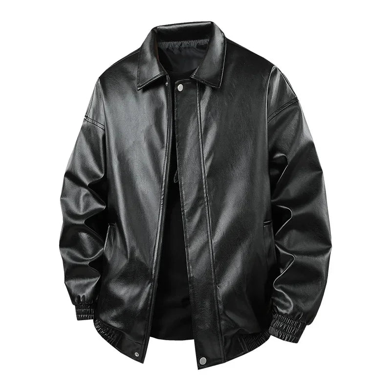 Jaqueta Leather Premium Masculina Minimal Streetwear
