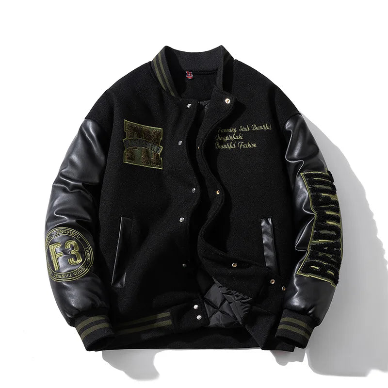 Jaqueta Varsity Premium Masculina Vintage Luxury