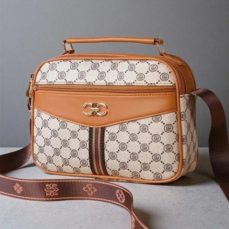Bolsa Feminina Premium Crossbody Grande Capacidade Casual Elegante