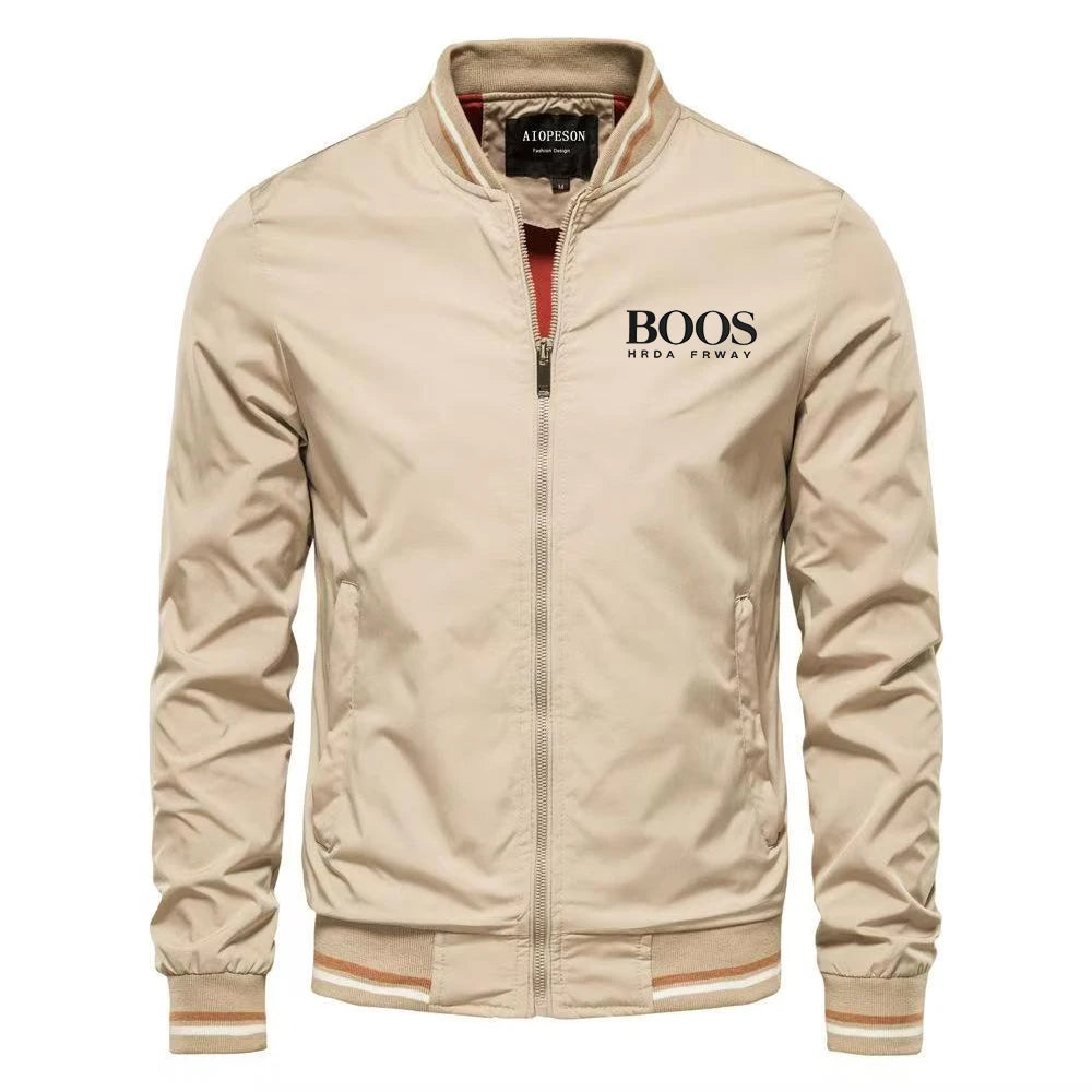 Jaqueta Bomber Masculina Slim Fit Preta Premium