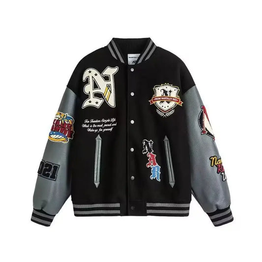 Jaqueta Varsity Premium Unissex Vintage Streetwear