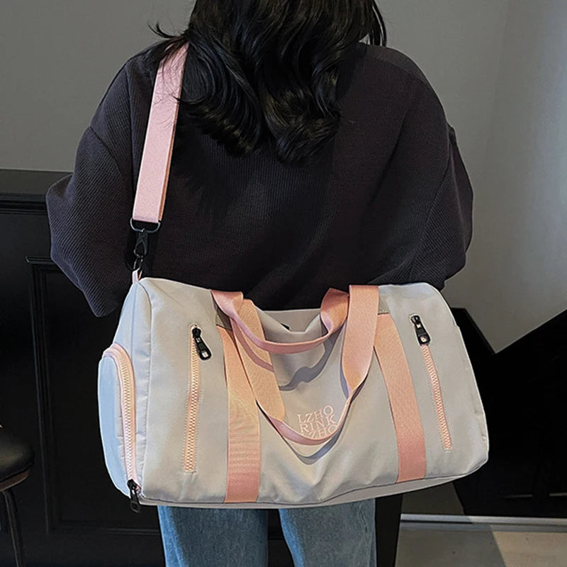 Bolsa de Viagem Grande Capacidade Impermeável Academia Weekend Bag