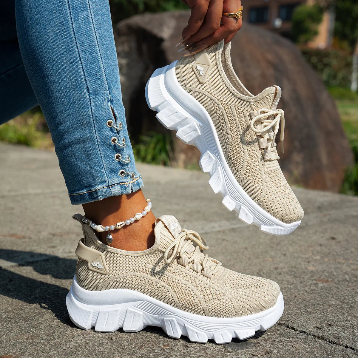 Tênis Feminino Knit Comfort Premium