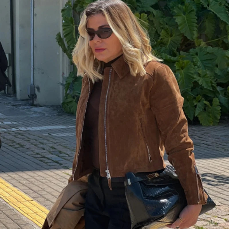 Jaqueta Feminina Bomber Cropped Premium