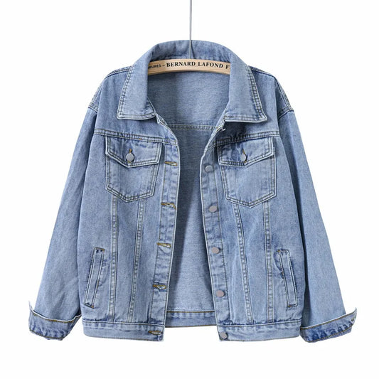 Jaqueta Jeans Feminina Oversized Premium